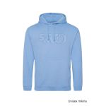Mikina volnočasová s 3D výšivkou na hrudníku SKVD cornflower blue vel. L