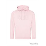 Mikina volnočasová s 3D výšivkou na hrudníku SKVD baby pink vel. XXL