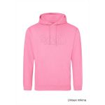 Mikina volnočasová s 3D výšivkou na hrudníku SKVD candyfloss pink vel. 9-11 let