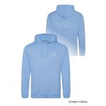 Mikina volnočasová s 3D výšivkou levé prso a záda SKVD cornflower blue vel. S