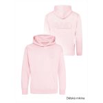 Mikina volnočasová s 3D výšivkou levé prso a záda SKVD baby pink vel. 4XL