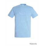 Tričko pánské s 3D výšivkou SKVD sky blue vel.XL