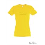 Tričko dámské s 3D výšivkou SKVD gold vel.XL