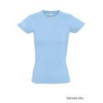 Tričko volnočasové dámské s 3D výšivkou balónu SKVD sky blue vel.M